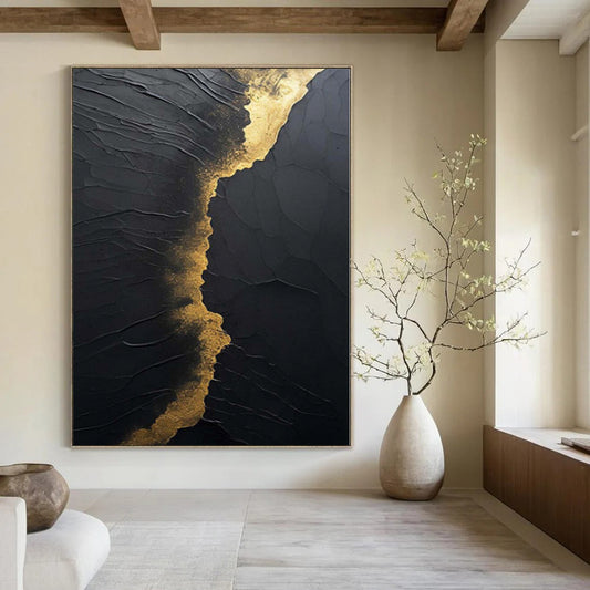 Immense Abstract Canvas for Craft Room Studios - Hand-Painted Mixed Media on Canvas