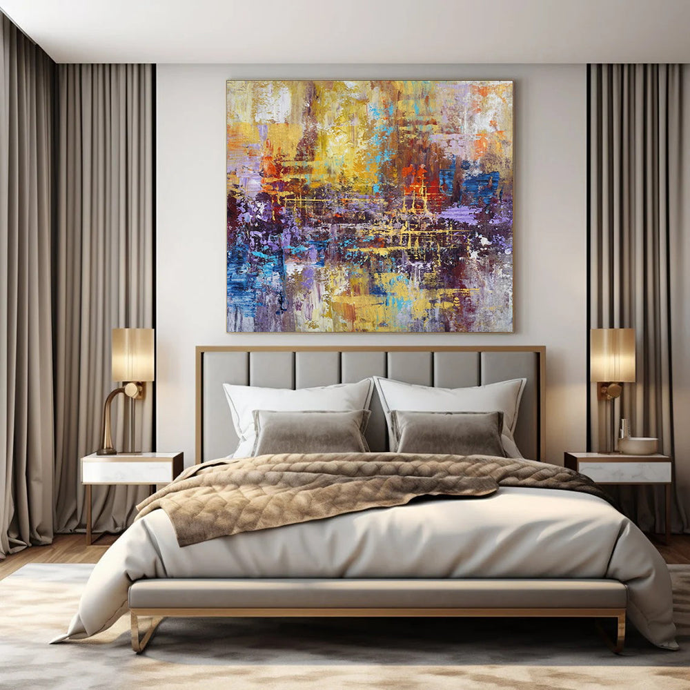 Gigantic Contemporary Abstract Painting for Sports Arena VIP Lounges