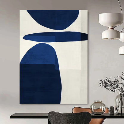 Hand-Painted Extra-Large Abstract Canvas for Family Living Room Feature Walls