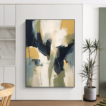 Extra-Huge Contemporary Abstract Painting for Nursery Soothing and Serene Decor