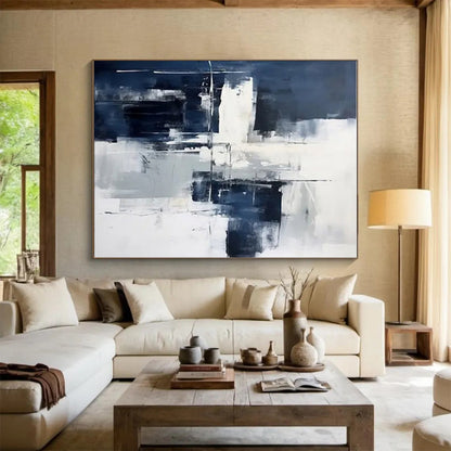 Large-Scale Modern Abstract Wall Art for Home Wine Cellar Elegant and Sophisticated Vibe