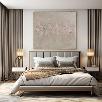 Hand-Painted Large Modern Abstract Wall Art for Living Room Behind Sectional Sofas