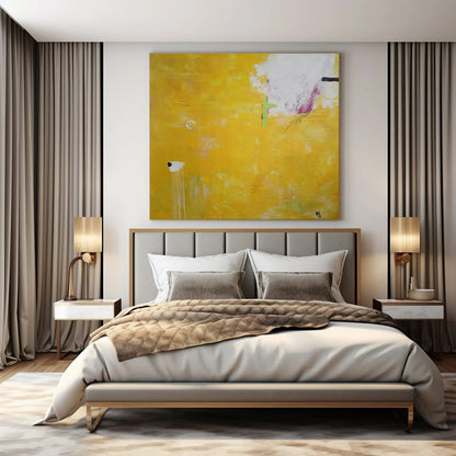 Hand-Painted Bespoke Abstract Canvas for Office & Hotel Lounges