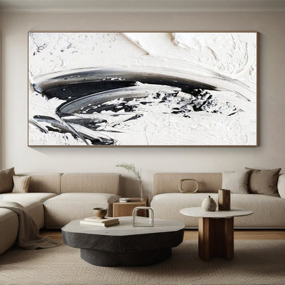 Custom Oversized Abstract Canvas for Family Room Feature Walls