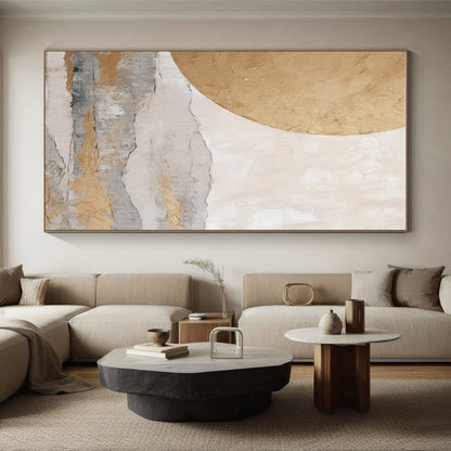 Large-Scale Modern Abstract Art for Contemporary Attic Storage and Display Wall