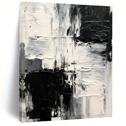 Art Deco Glamour Hand-Painted Abstract Canvas for Luxurious Bedrooms