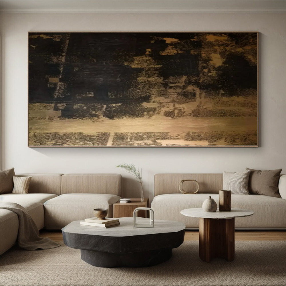 Super-Sized Tailored Hand-Painted Abstract Art for Reading Nook Cozy Wall