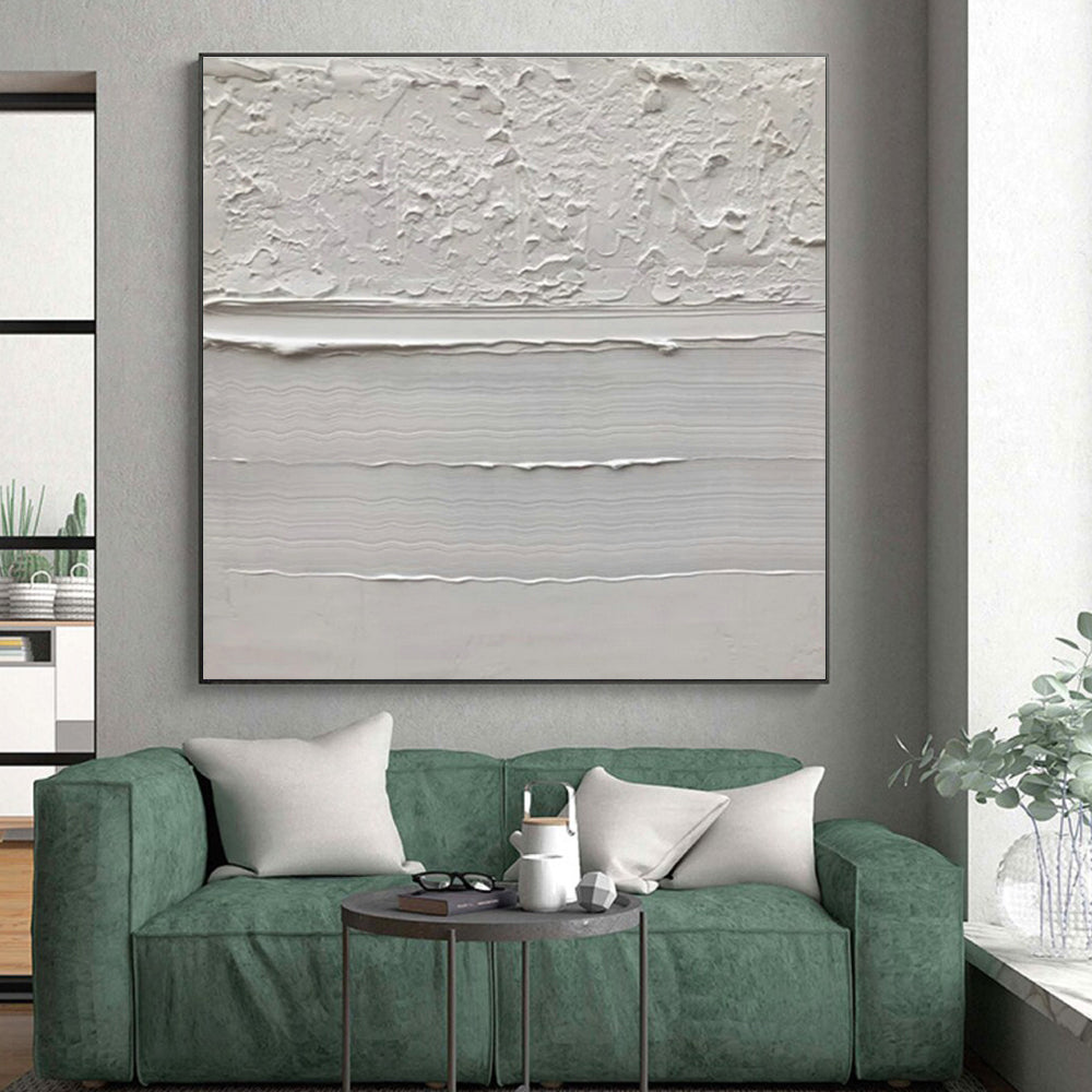 Monumental Hand-Painted Abstract Canvas for Kitchen Island Backdrop Wall LargeART0611