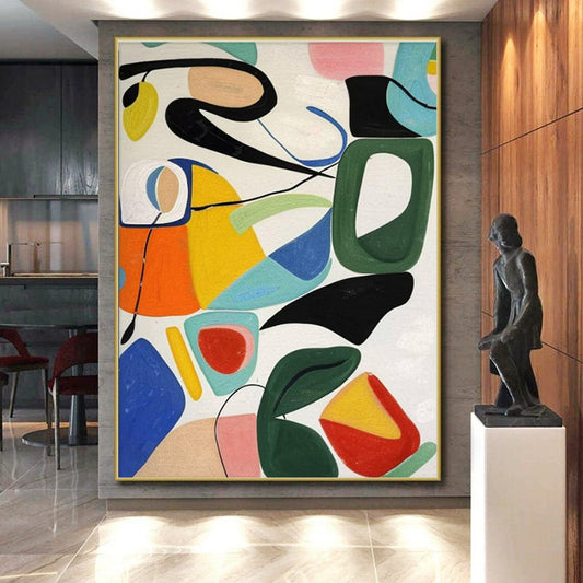 Gigantic Hand-Crafted Abstract Canvas for Impactful Wall Art LargeART0635