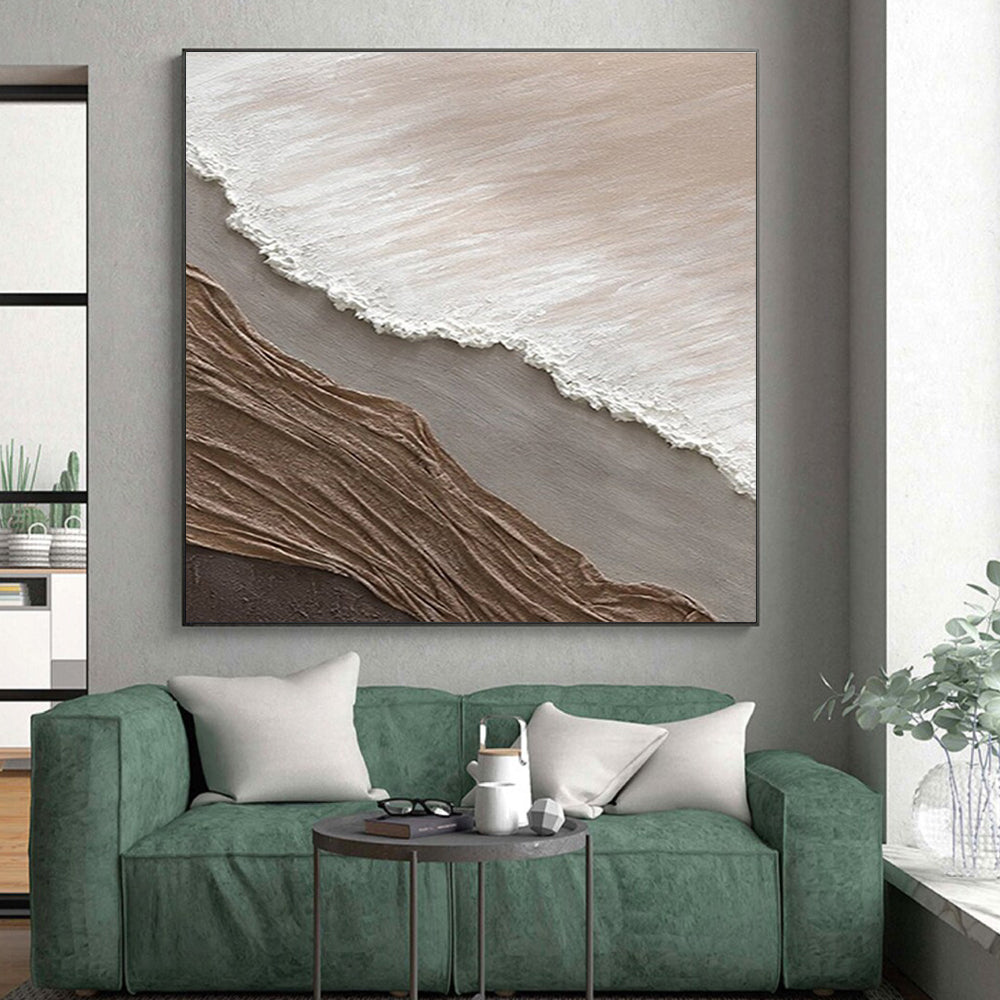 Extra-Huge Contemporary Abstract Canvas for Modern Home Office Conference Area