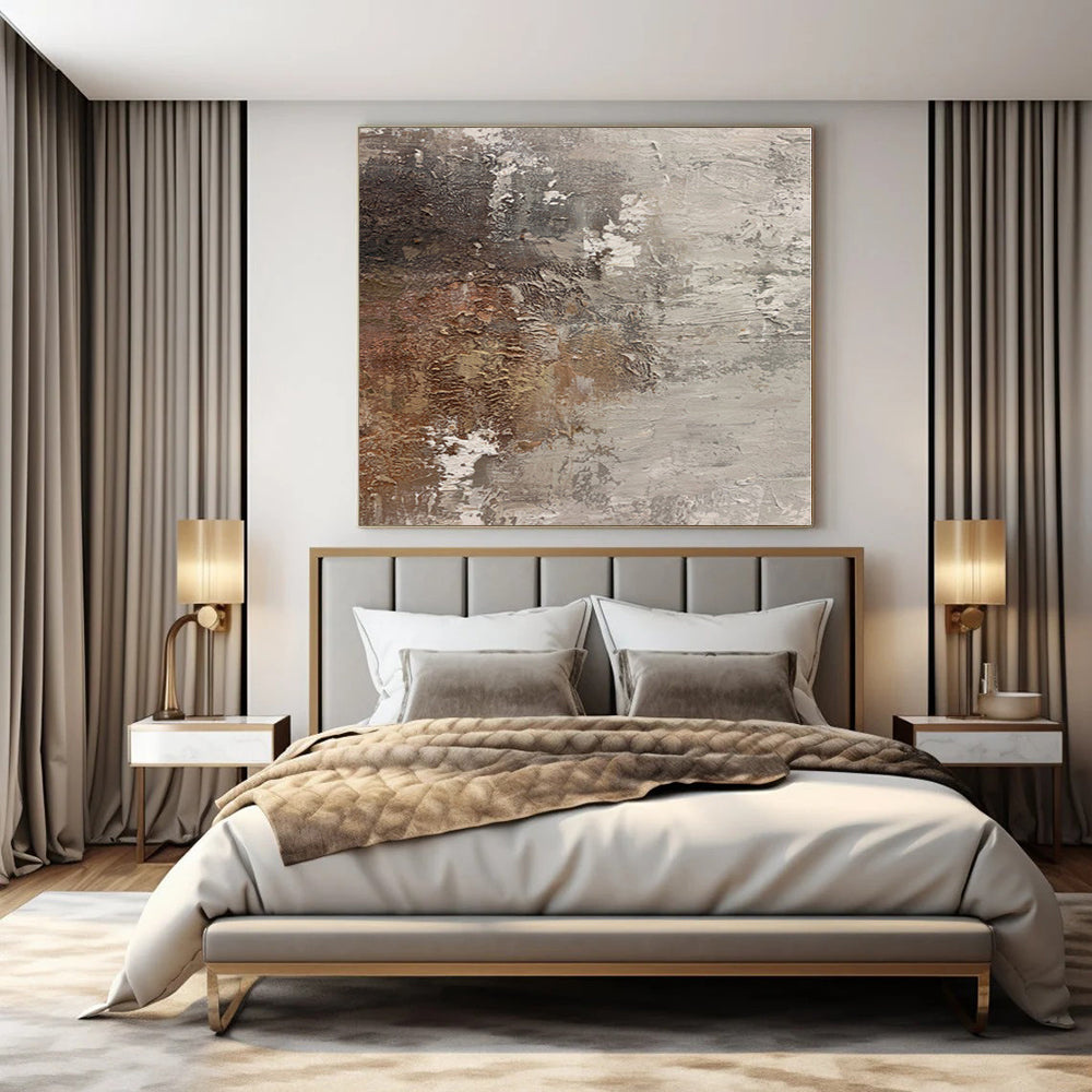 Large Hand-Painted Abstract Art for Culinary Institute Classrooms