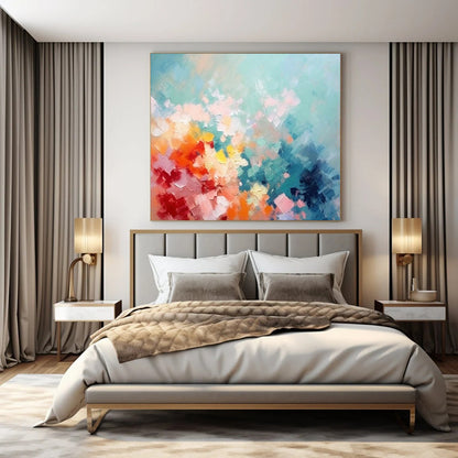 Super-Sized Hand-Painted Modern Abstract Wall Decor for Home Dining Nooks