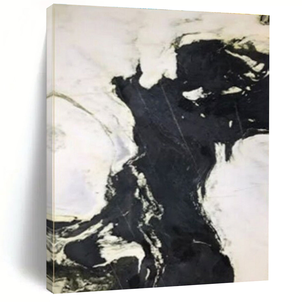 Oversized Modern Hand-Painted Abstract Canvas for Contemporary Hallway Picture Wall