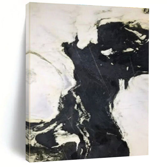 Oversized Modern Hand-Painted Abstract Canvas for Contemporary Hallway Picture Wall
