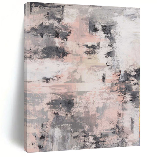 Large Abstract Stripe Painting - Commissioned Oil on Canvas for Fashion Boutique Displays