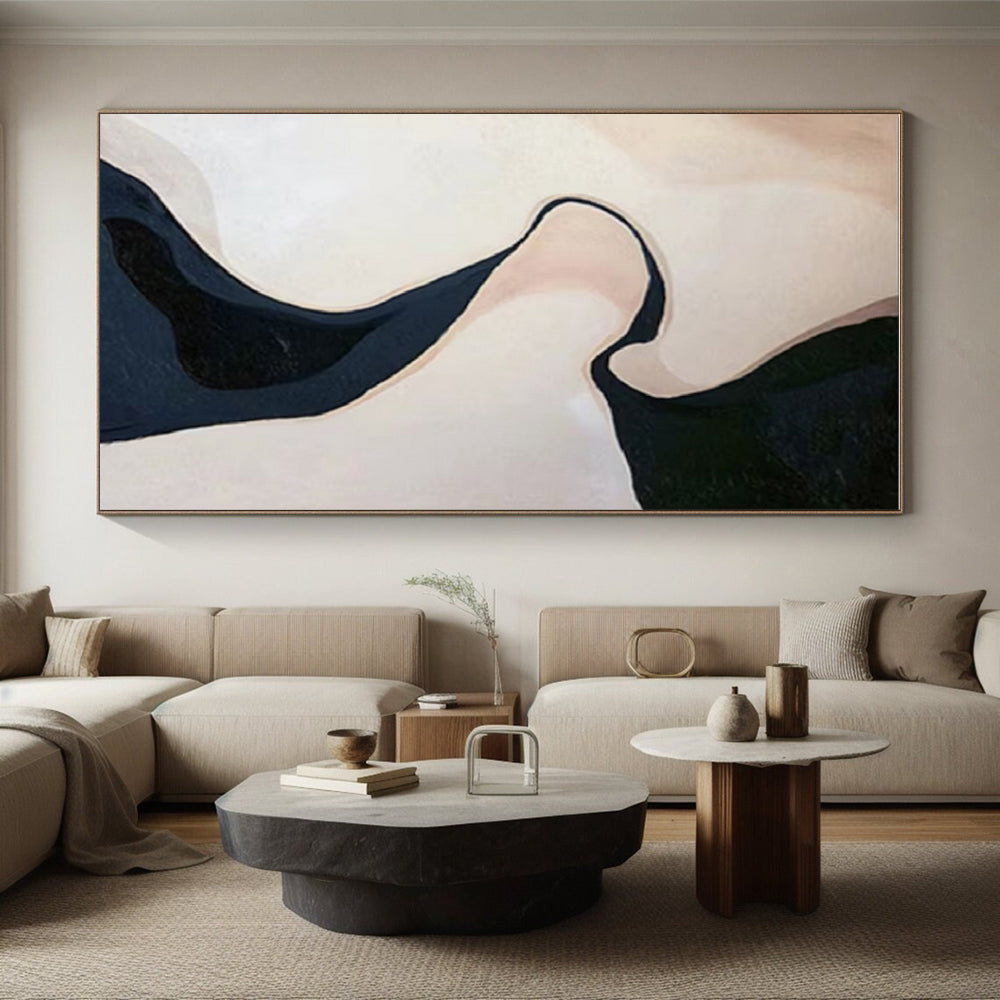 Giant Hand-Painted Abstract Art for Master Bedroom Feature Wall LargeART0664