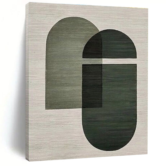 Giant Hand-Painted Abstract Canvas for Bathroom Spa-Like Ambiance LargeART0674