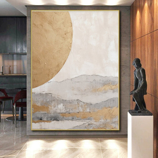 Large-Scale Modern Abstract Art for Contemporary Attic Storage and Display Wall