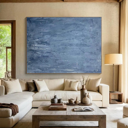 Super-Sized Hand-Painted Abstract Art for Basement Home Theater Main Wall