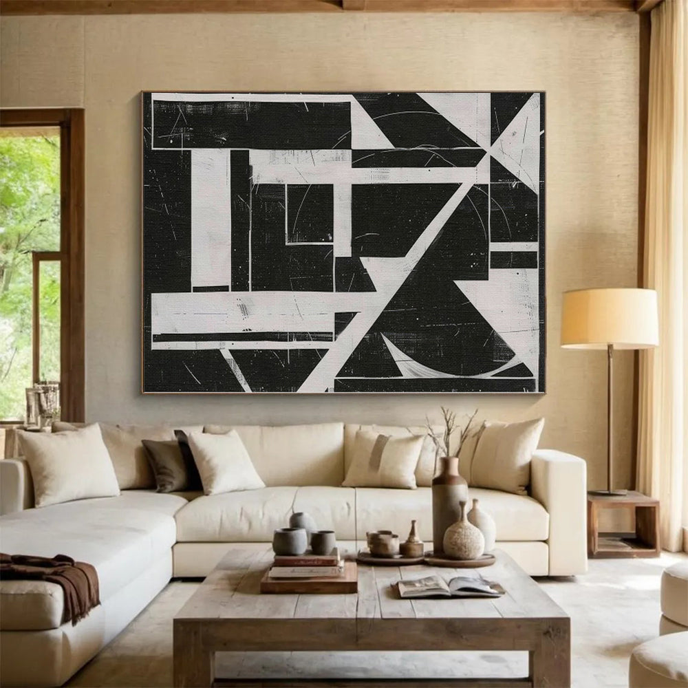 Immense Made-to-Order Abstract Painting for Home Music Studio Walls