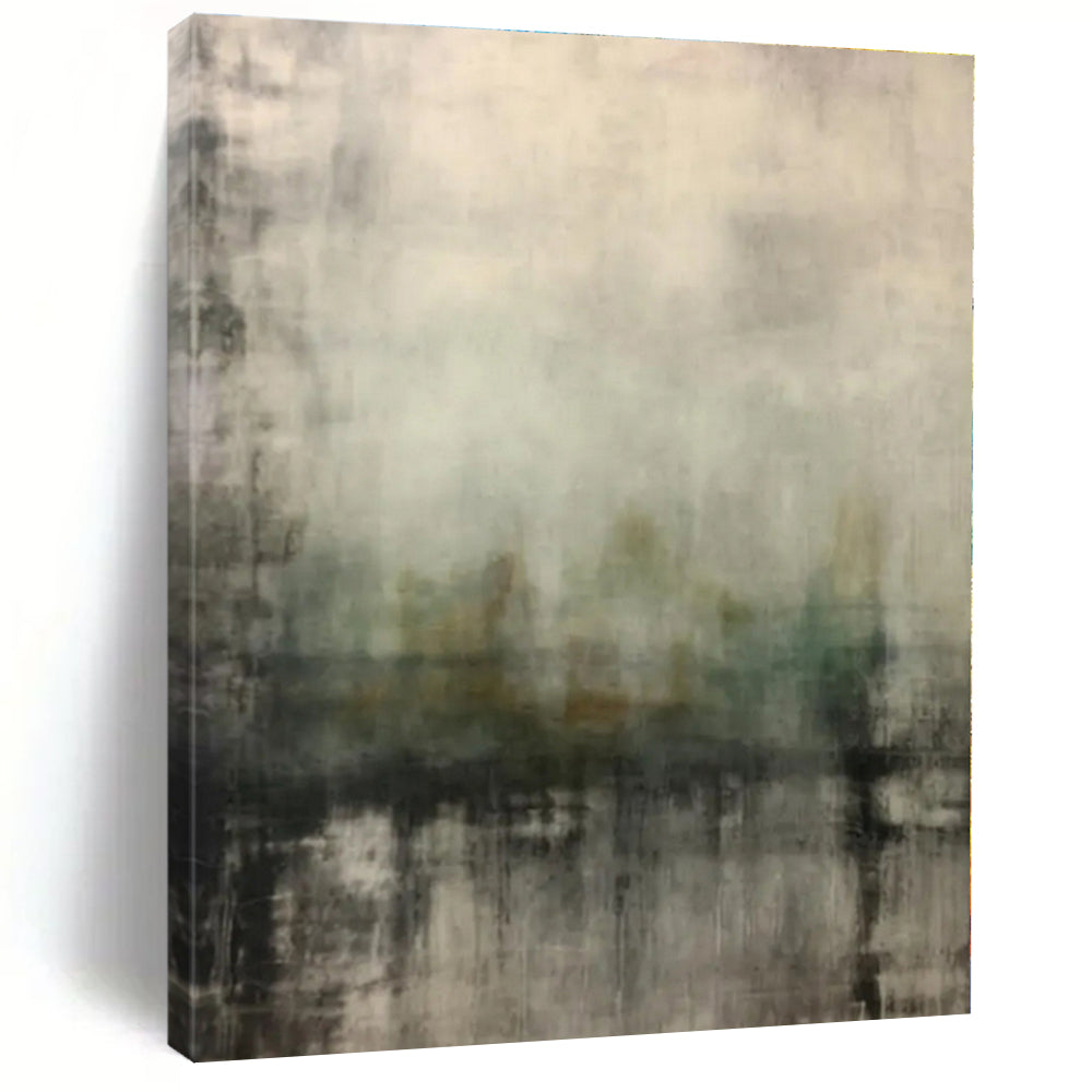 Colossal Hand-Crafted Abstract Canvas for Pet Retreat Wall