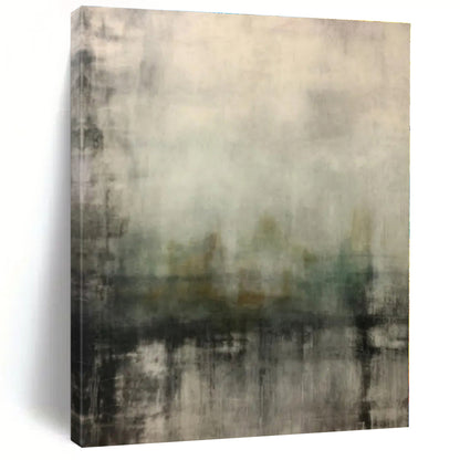 Colossal Hand-Crafted Abstract Canvas for Pet Retreat Wall