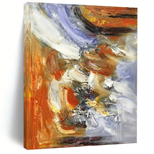 Super-Sized Tailored Hand-Painted Abstract Art for Reading Nook Window Seat Wall LargeART0619