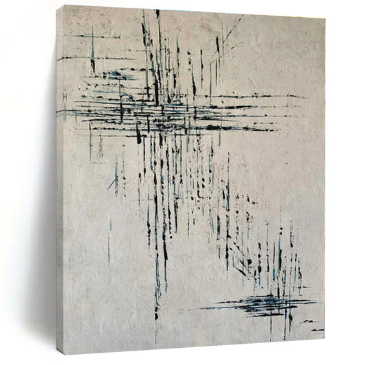 Hand-Painted Personalized Abstract Mural for Office Shipping and Receiving Areas