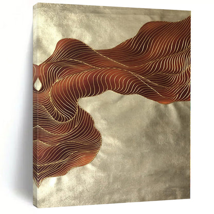 Immense Hand-Painted Abstract Art for Home Gym Mirror Wall Opposites