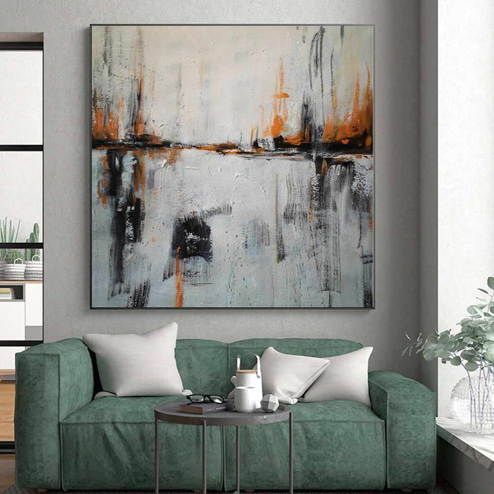 Vast Custom Abstract Wall Art for Home Theater Feature Wall