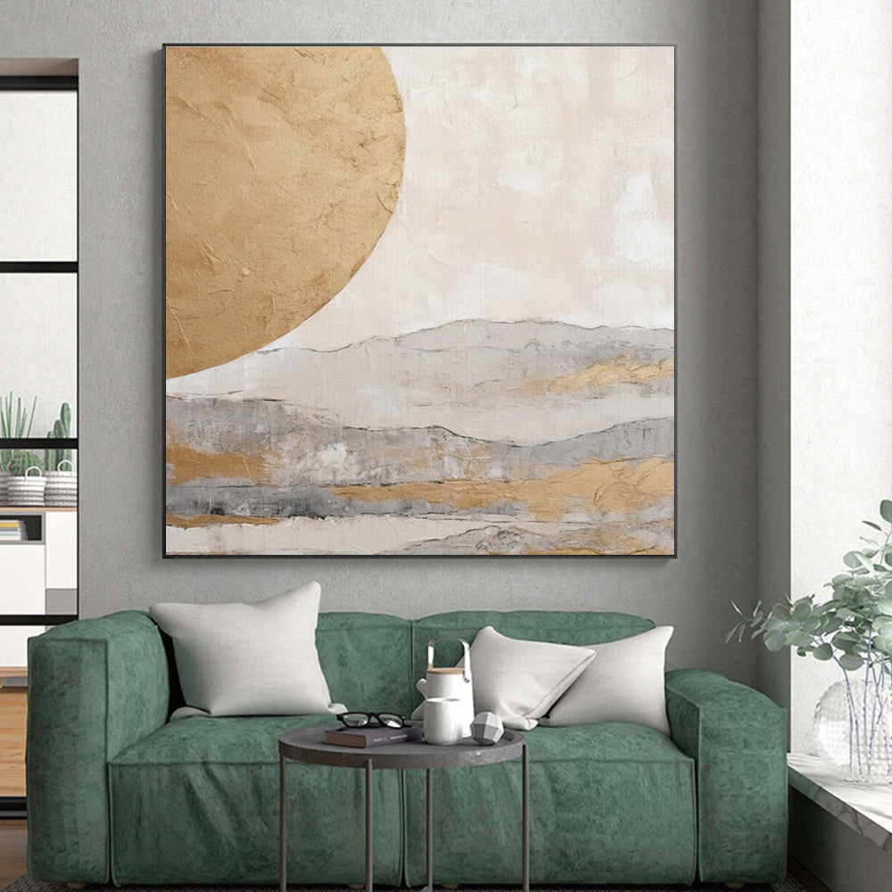 Large-Scale Modern Abstract Art for Contemporary Attic Storage and Display Wall