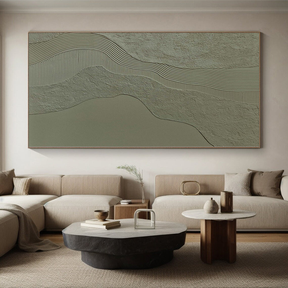 Grand Hand-Painted Abstract Painting for Hallway Corridors