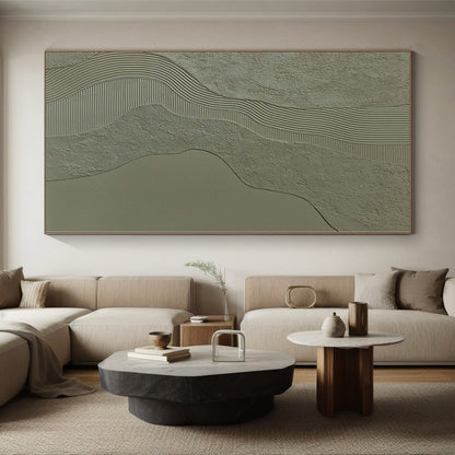 Grand Hand-Painted Abstract Painting for Hallway Corridors