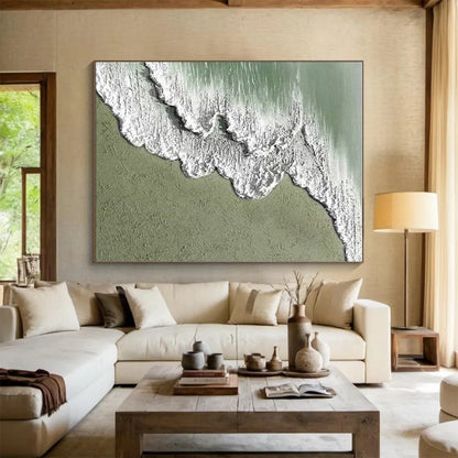 Staggering Hand-Brushed Abstract Painting for Artistic Expression LargeART0639