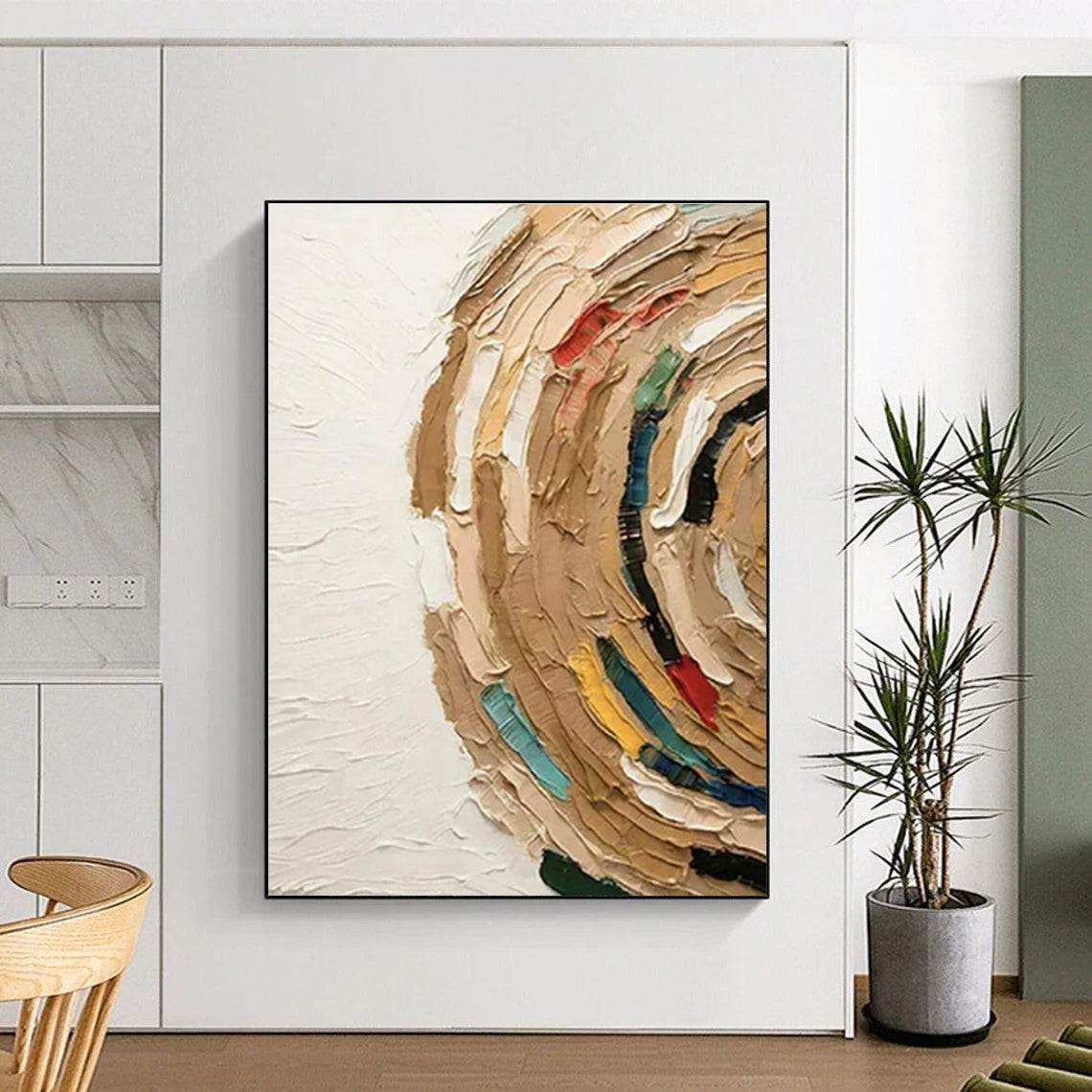 Oversized Abstract Painting for Living Room Above Fireplace LargeART0663