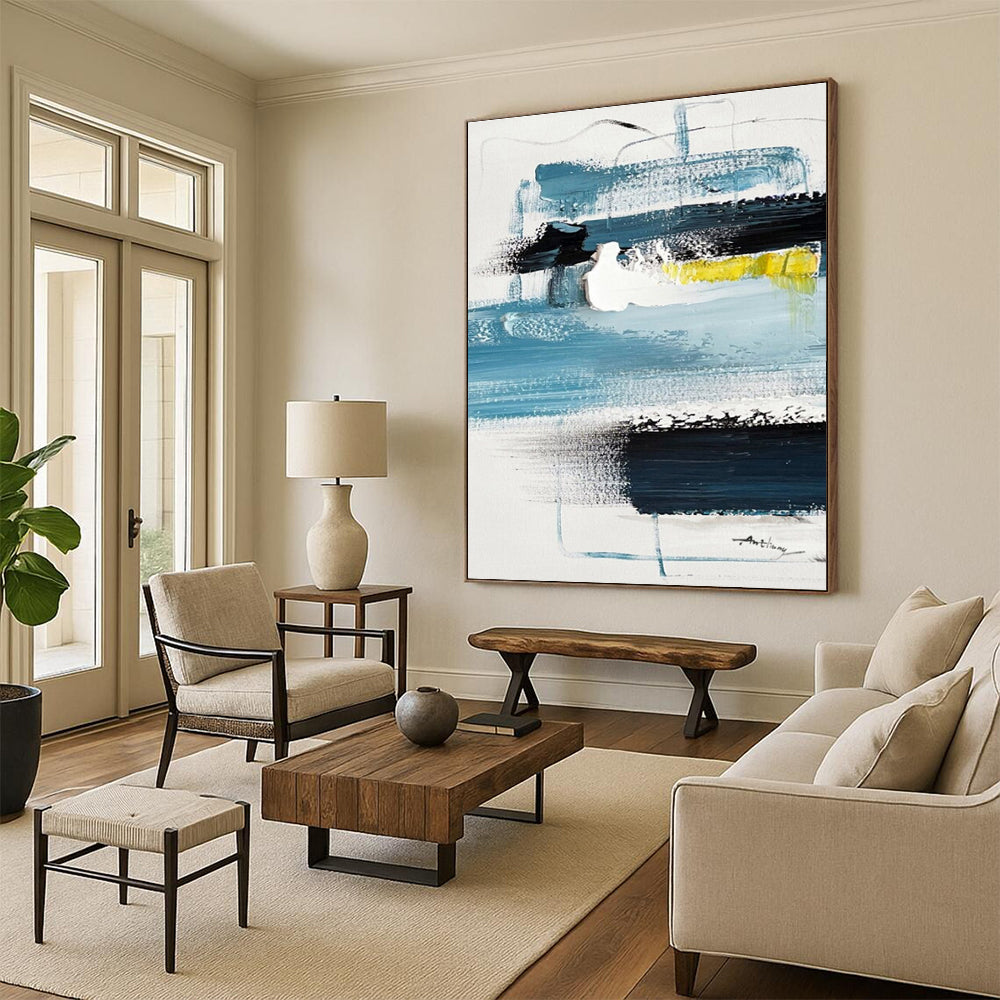 Super-Sized Contemporary Abstract Painting for Greenhouse Gardening Inspiration