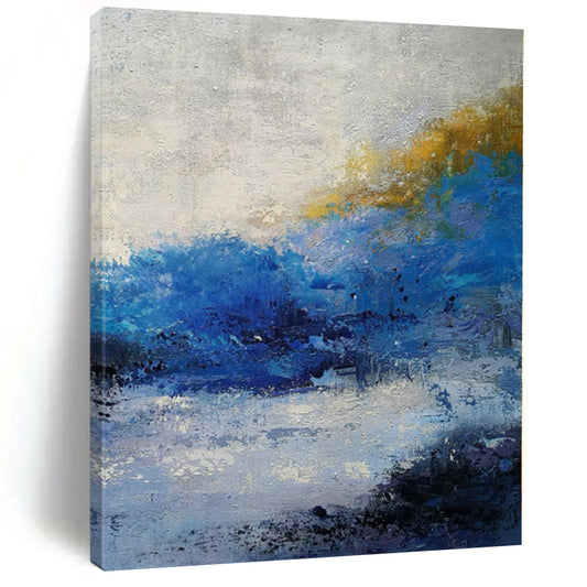 Extra-Large Custom Abstract Canvas for Family Room Feature Wall