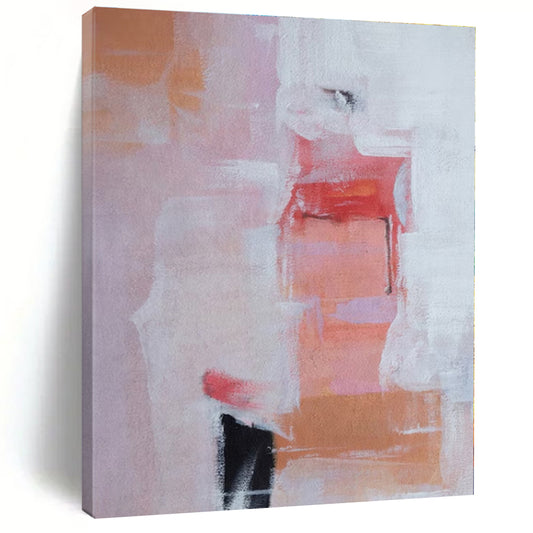 Large-Scale Hand-Painted Abstract Mural for Bedroom & Hallway