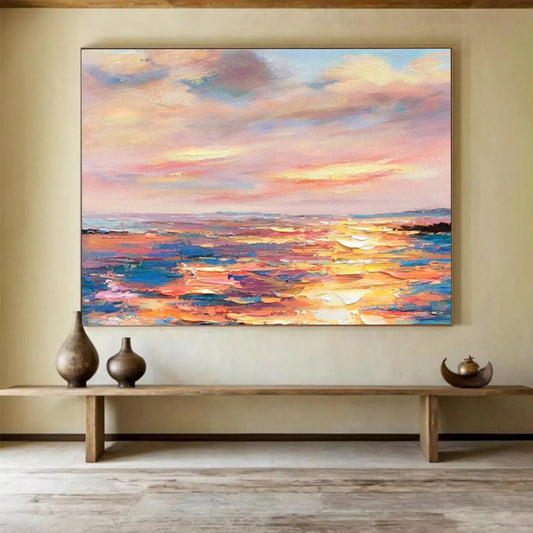 Alluring Oversized Abstract Painting for Hotel Lobby & Hallway LargeART1736