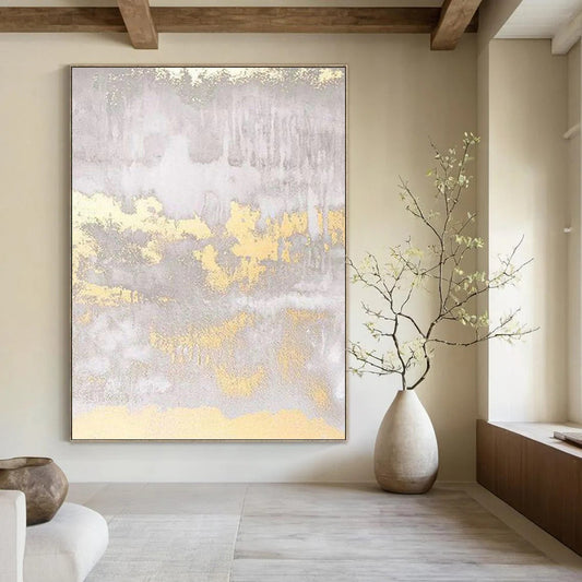 Dramatic Textured Abstract Painting for Dining Room & Entryway DKH0951