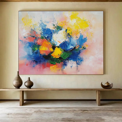 “Abstract Color Burst” - Multicolor, Abstract Color Burst, Modern Art HB1144