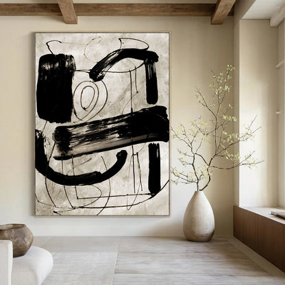 Large Custom Hand-Painted Abstract Artworks: Textures that Inspire DTP169
