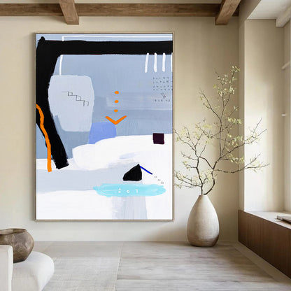 Striking Custom - Rendered Textured Canvas Painting for Hallway & Bar DKH1097