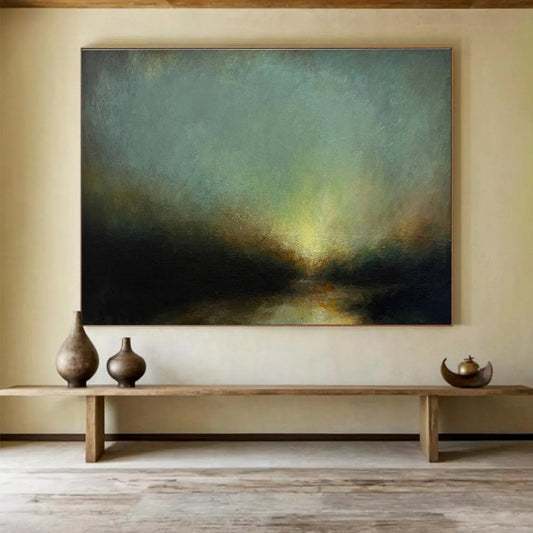 Vast Handmade Textured Abstract Wall Mural for Artistic Elevation DKH777