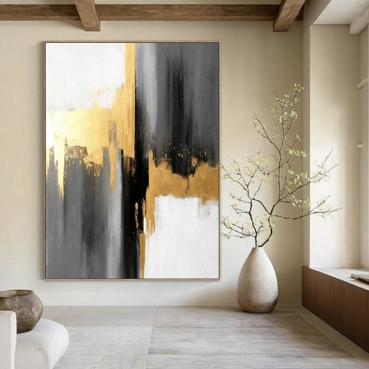 Super - Sized - Scale Hand - Painted Custom Abstract Work for Hallway and Hotel DTP076