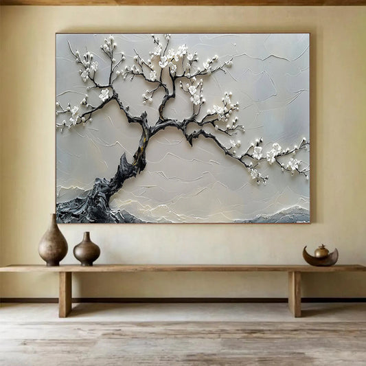 Giant Textured Hand - Painted Abstract Painting for Space Enhancement DKH695