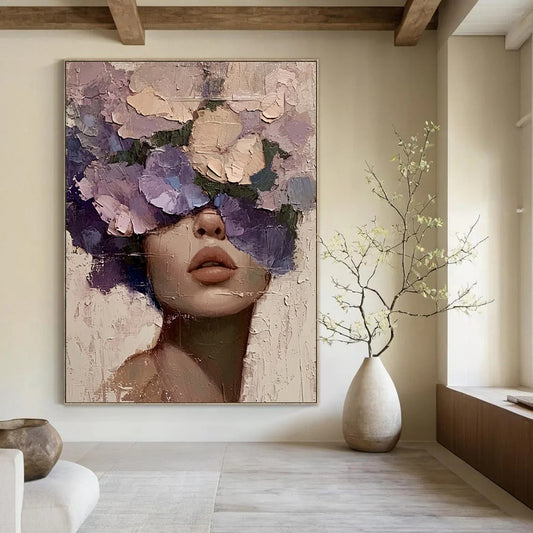 Handmade Large-Scale Abstract Art: Textured Excellence for Dining Room & Hallway DTP329