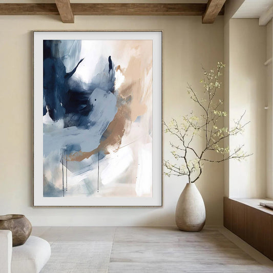 Hand-Painted Personalized Abstract Painting for Dining Room & Bar LargeART1829