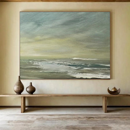 Soft Sea & Sky Abstract - Calming Bedroom Retreat DLZ027