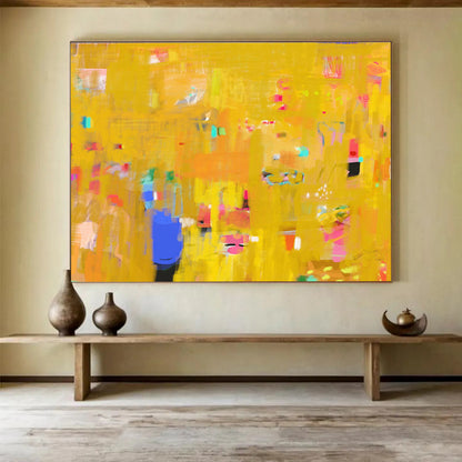 Custom - Crafted Abstract Painting for Artisan Workshop DKH038
